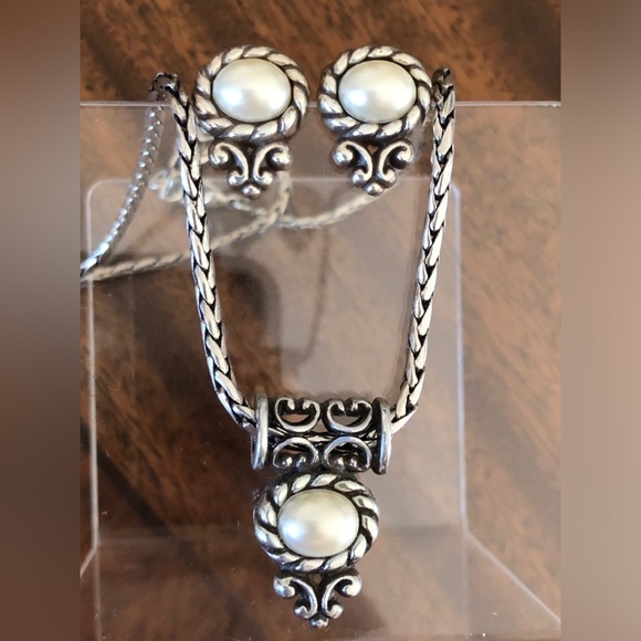 Retired Brighton Moonglow Necklace & Earring Set - Picture 13 of 16